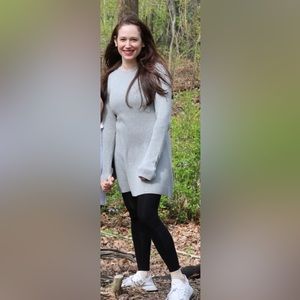 Grey sweater dress by ivivva by Lululemon. Kids size 12 but fits women size XS